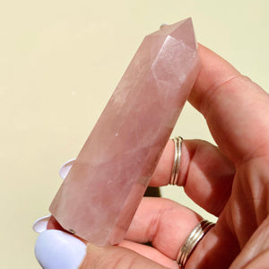 Rose Quartz Point - Ruby's Minerals