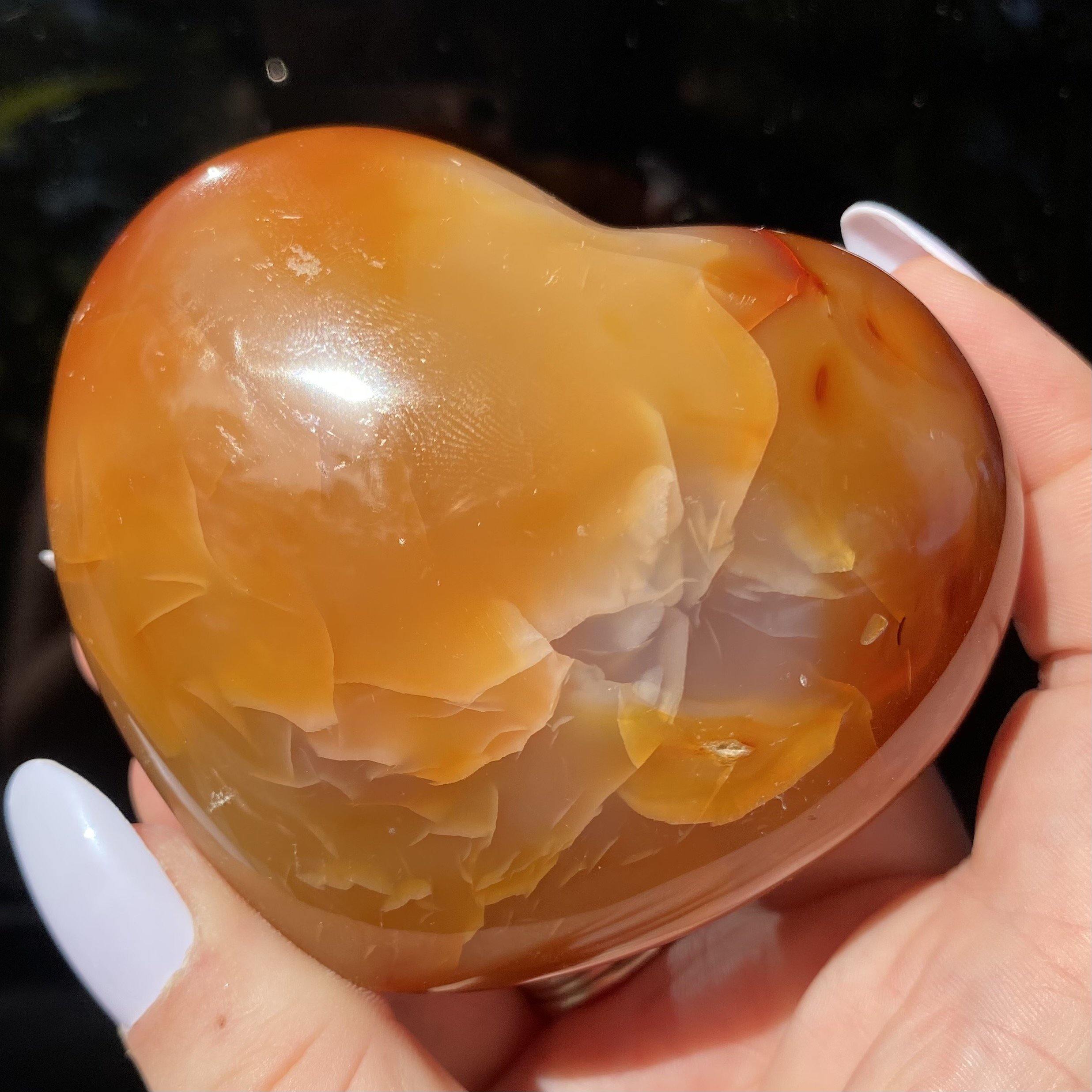 Carnelian Heart - Ruby's Minerals