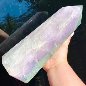 Rainbow Fluorite Tower - Ruby's Minerals