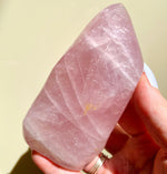 Load image into Gallery viewer, Rose Quartz Flame - Ruby&#39;s Minerals
