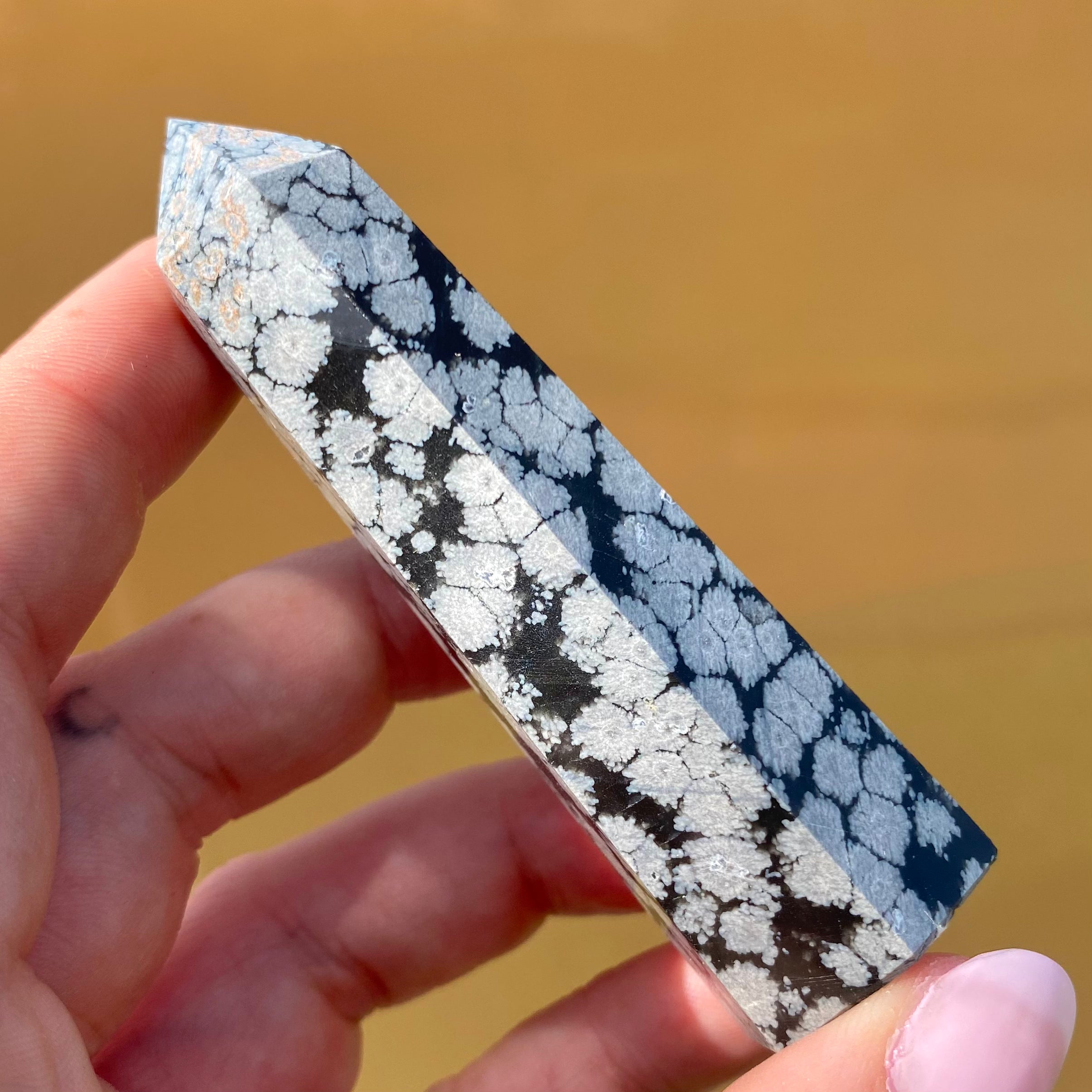 Snowflake Obsidian Point