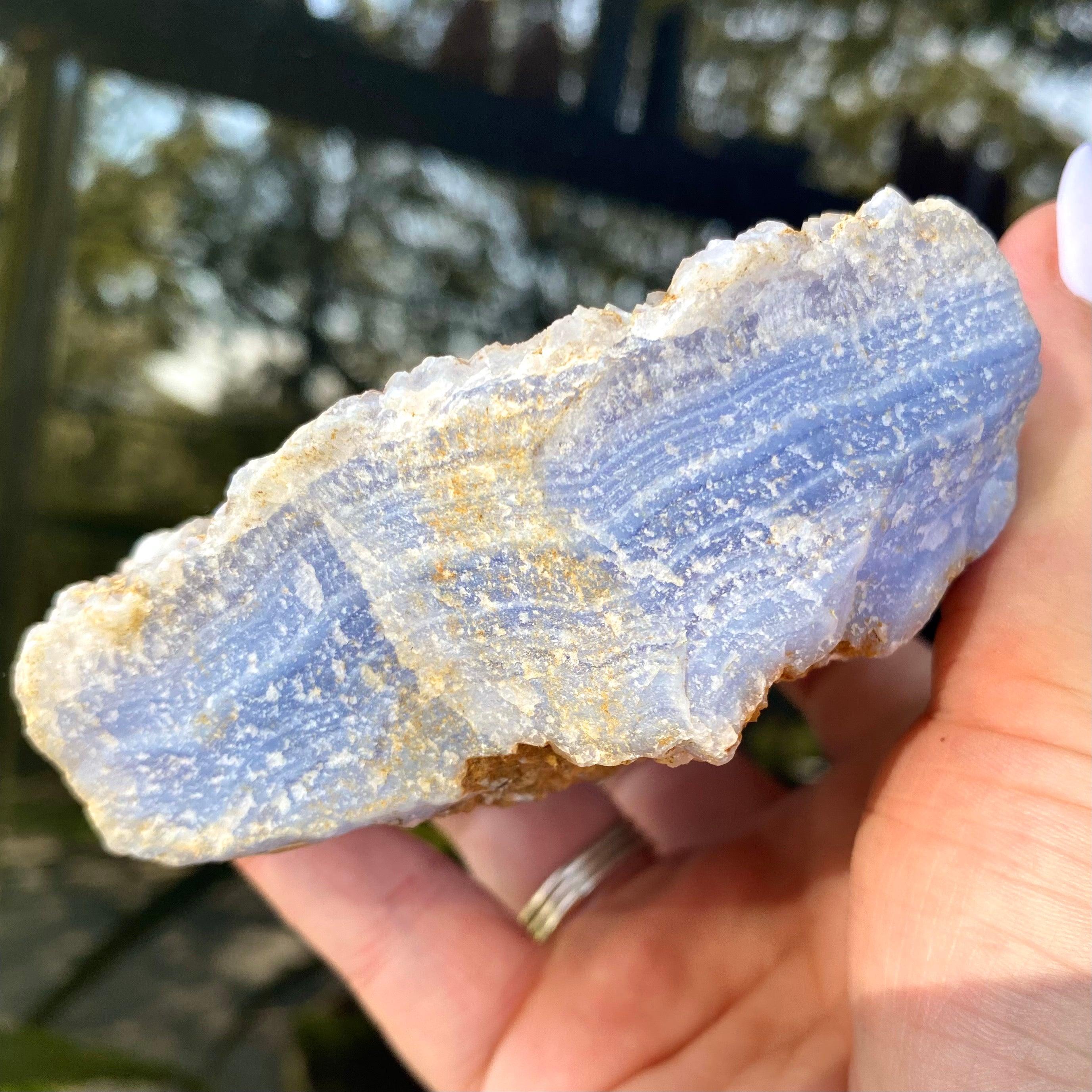 Blue Lace Agate Chunk - Ruby's Minerals