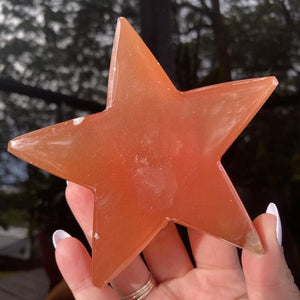 Honey Calcite Star - Ruby's Minerals