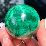 Load image into Gallery viewer, Malachite Sphere - Ruby&#39;s Minerals
