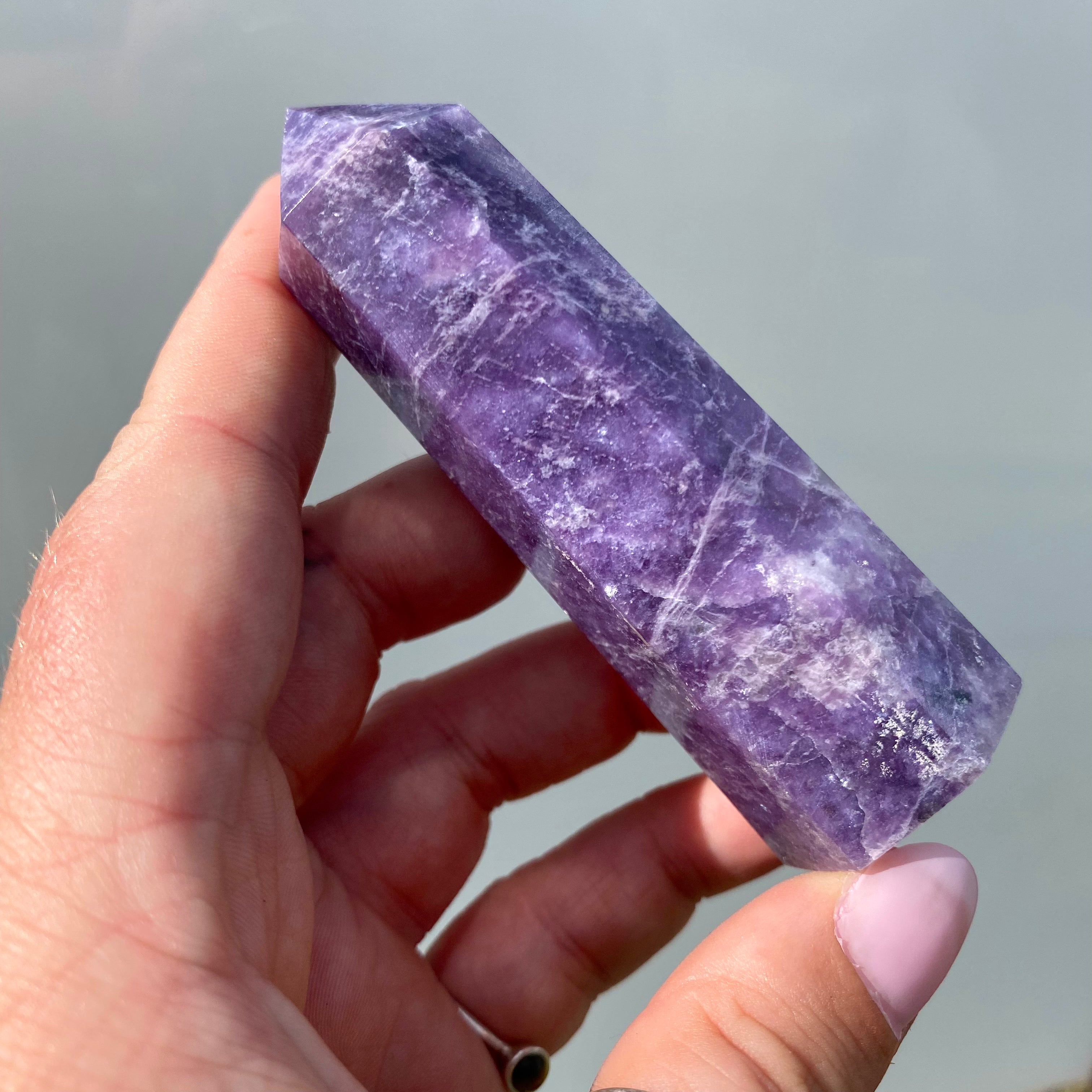 Lepidolite Point