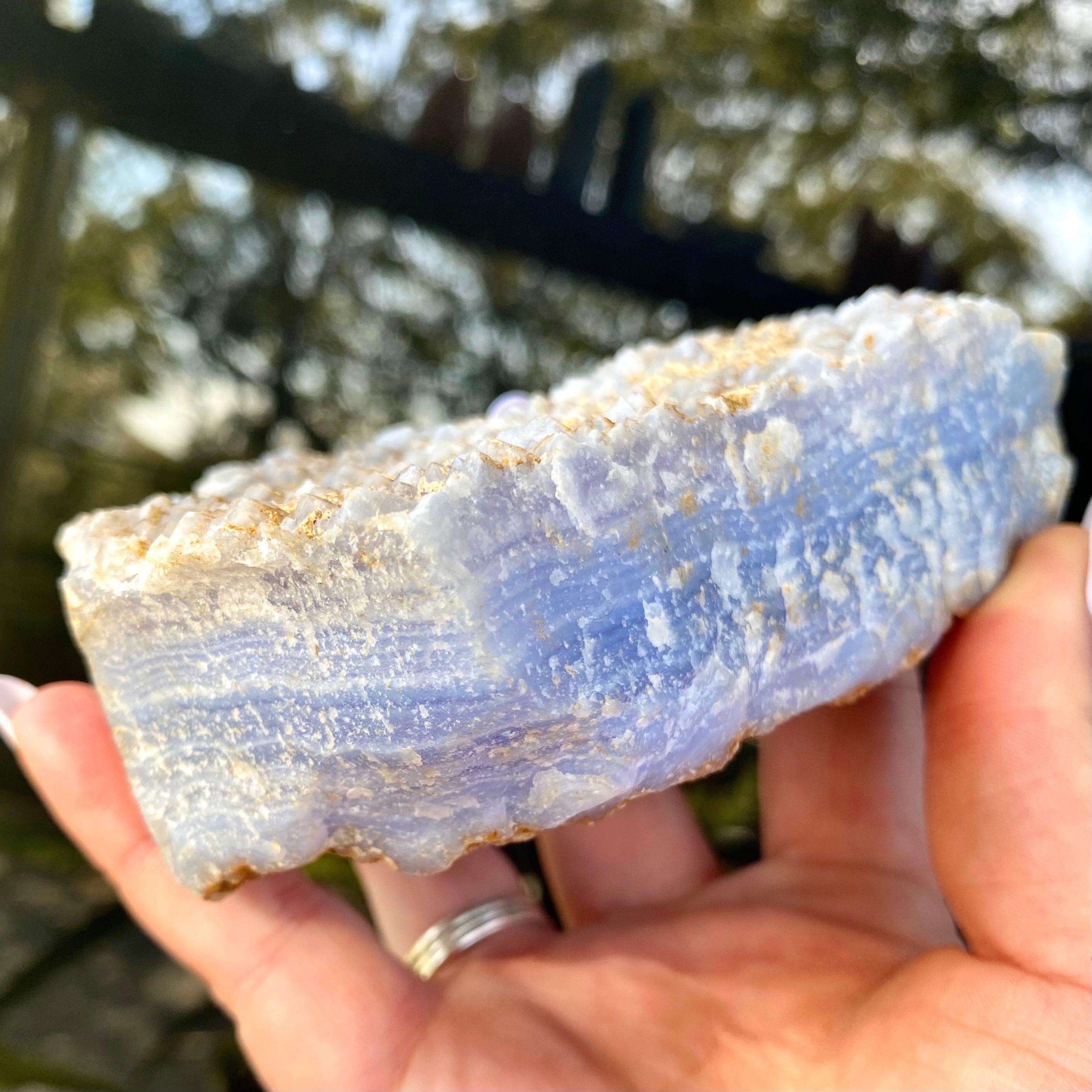 Blue Lace Agate Chunk - Ruby's Minerals