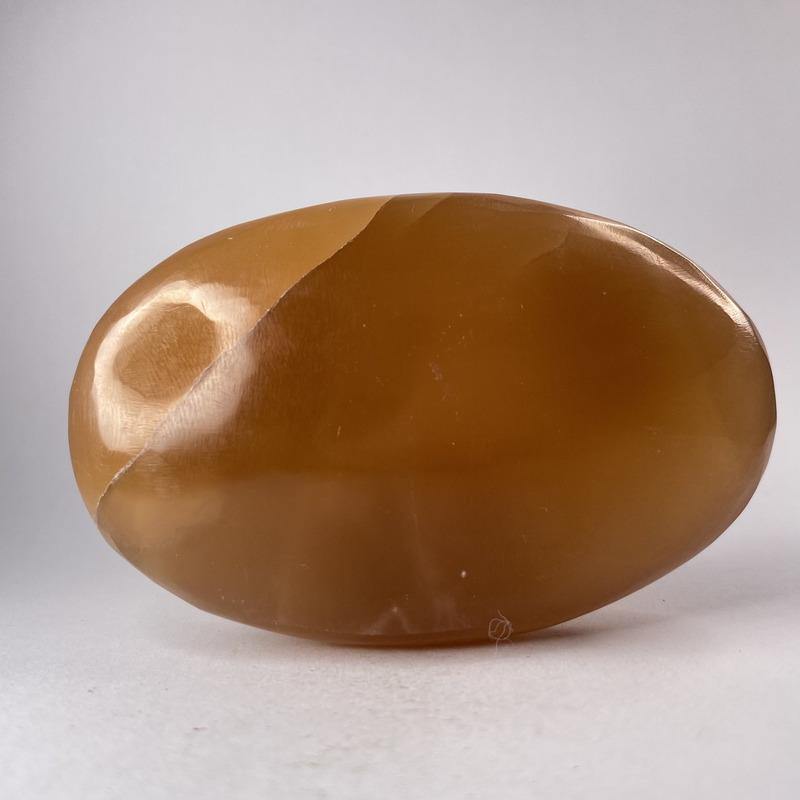 Honey Calcite Palmstone - Ruby's Minerals