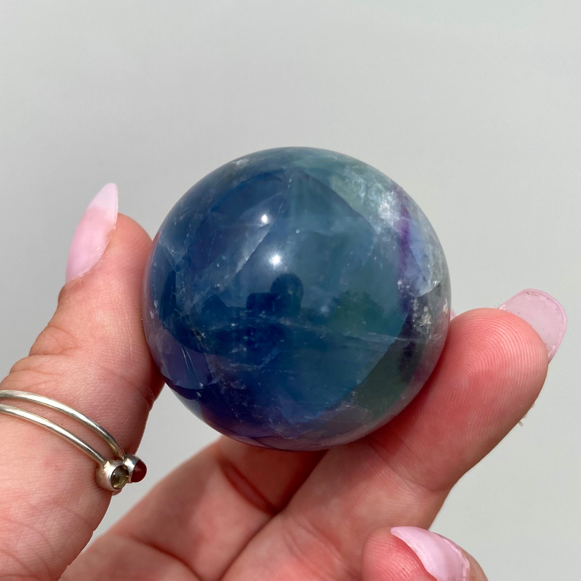 Rainbow Fluorite Sphere