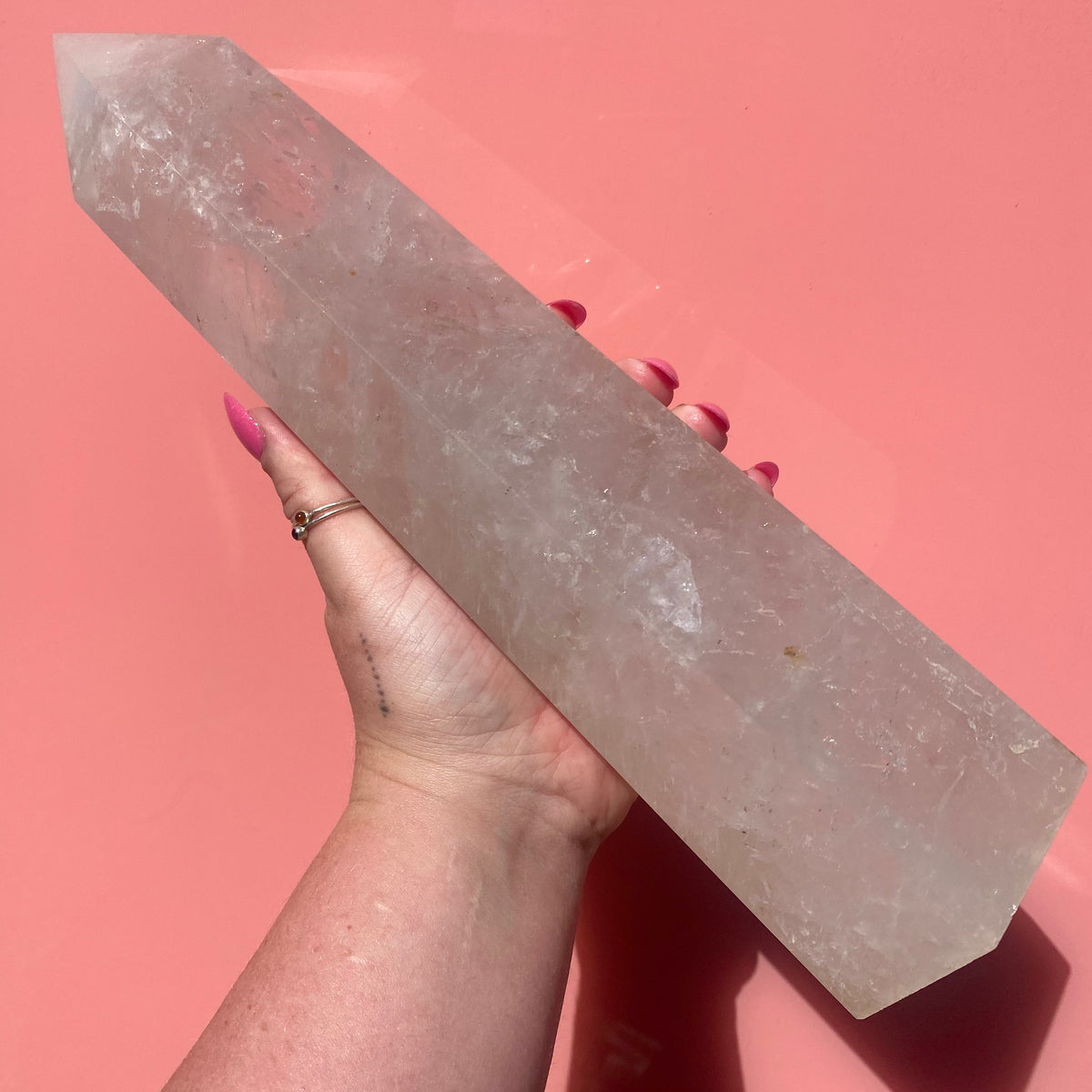 Clear Quartz Tower – Ruby's Minerals