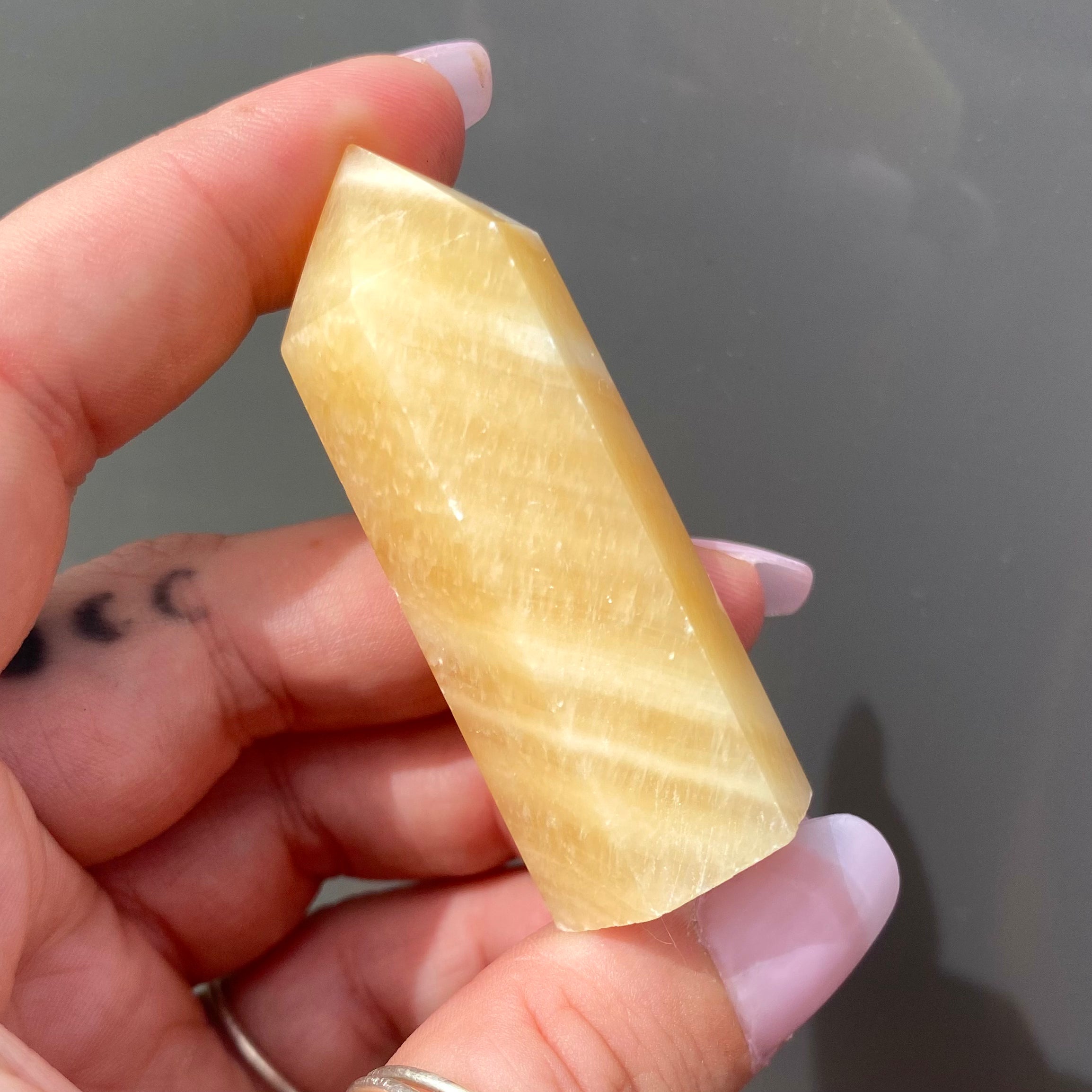 Yellow Calcite Point