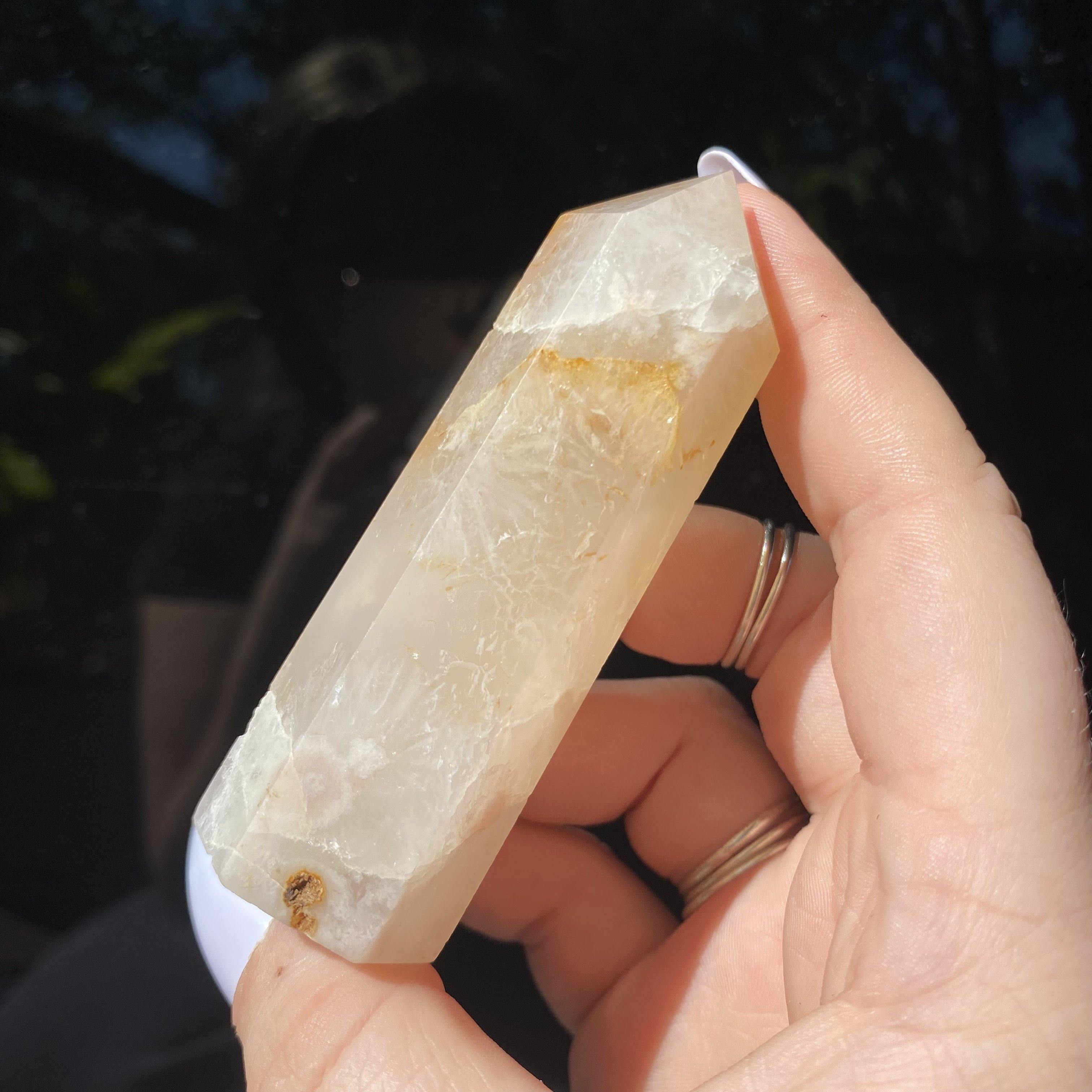 Flower Agate Point - Ruby's Minerals