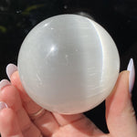 Load image into Gallery viewer, Satin Spar Sphere - Ruby&#39;s Minerals
