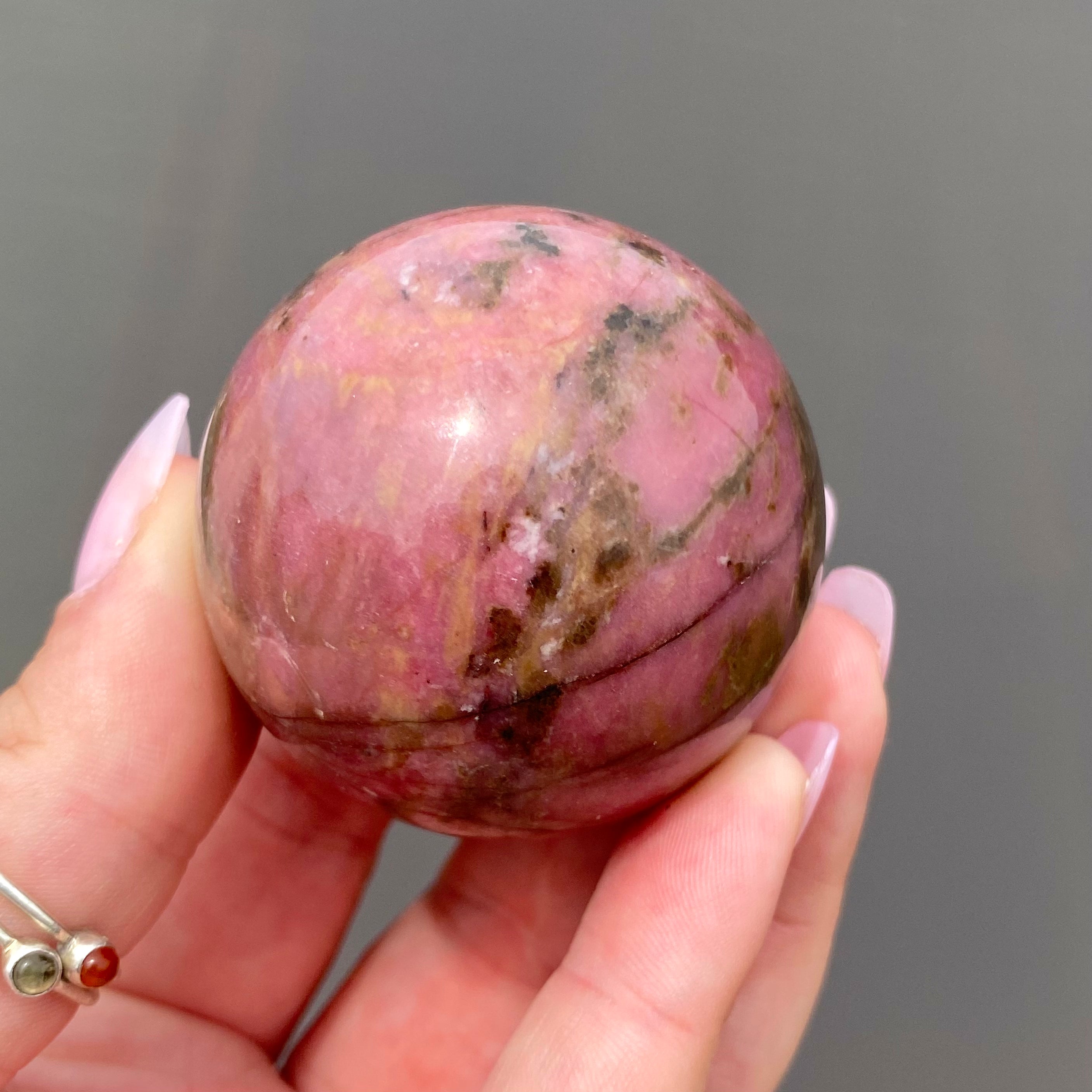 Rhodonite Sphere
