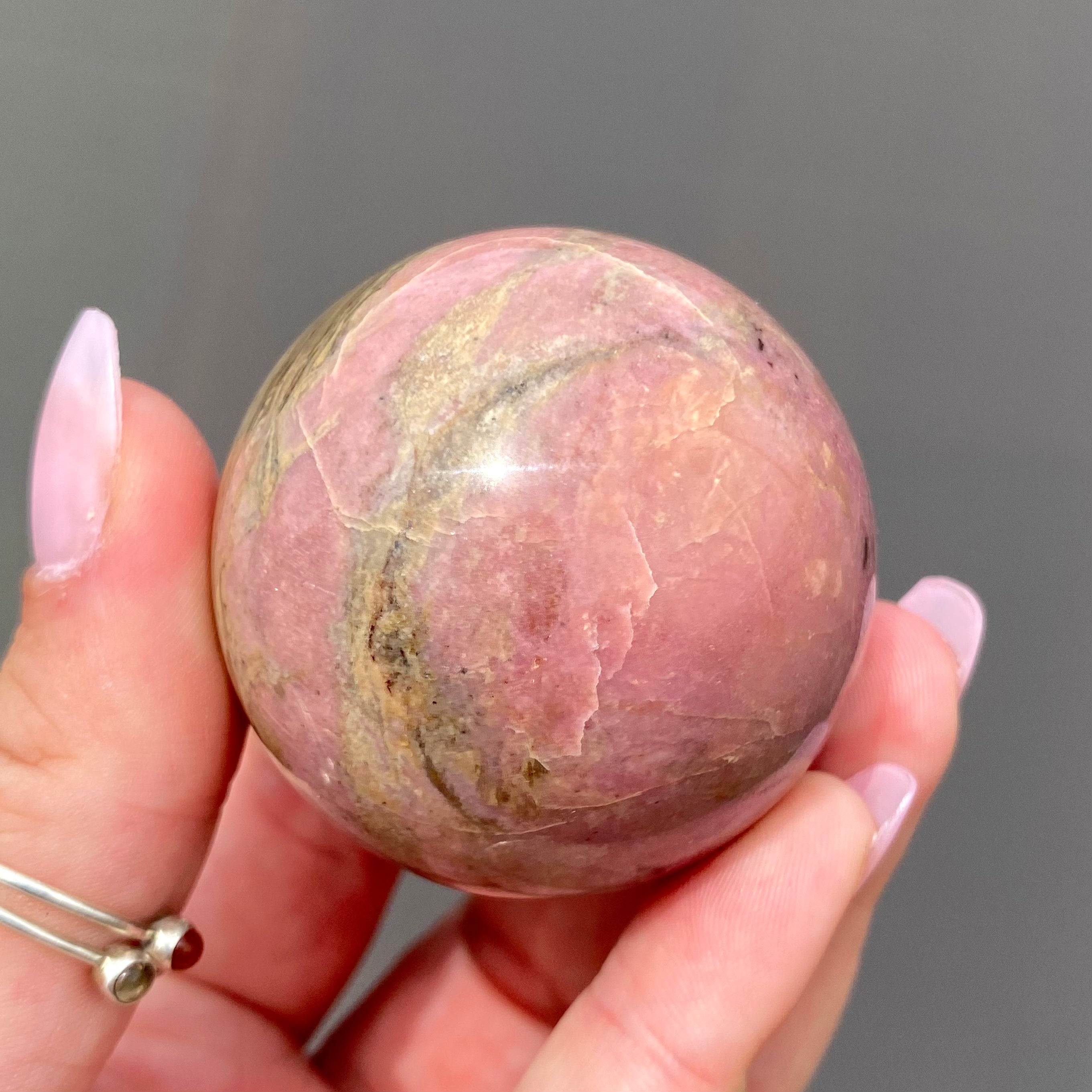 Rhodonite Sphere
