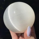 Load image into Gallery viewer, Satin Spar Sphere - Ruby&#39;s Minerals
