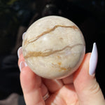Load image into Gallery viewer, Flower Agate Sphere - Ruby&#39;s Minerals
