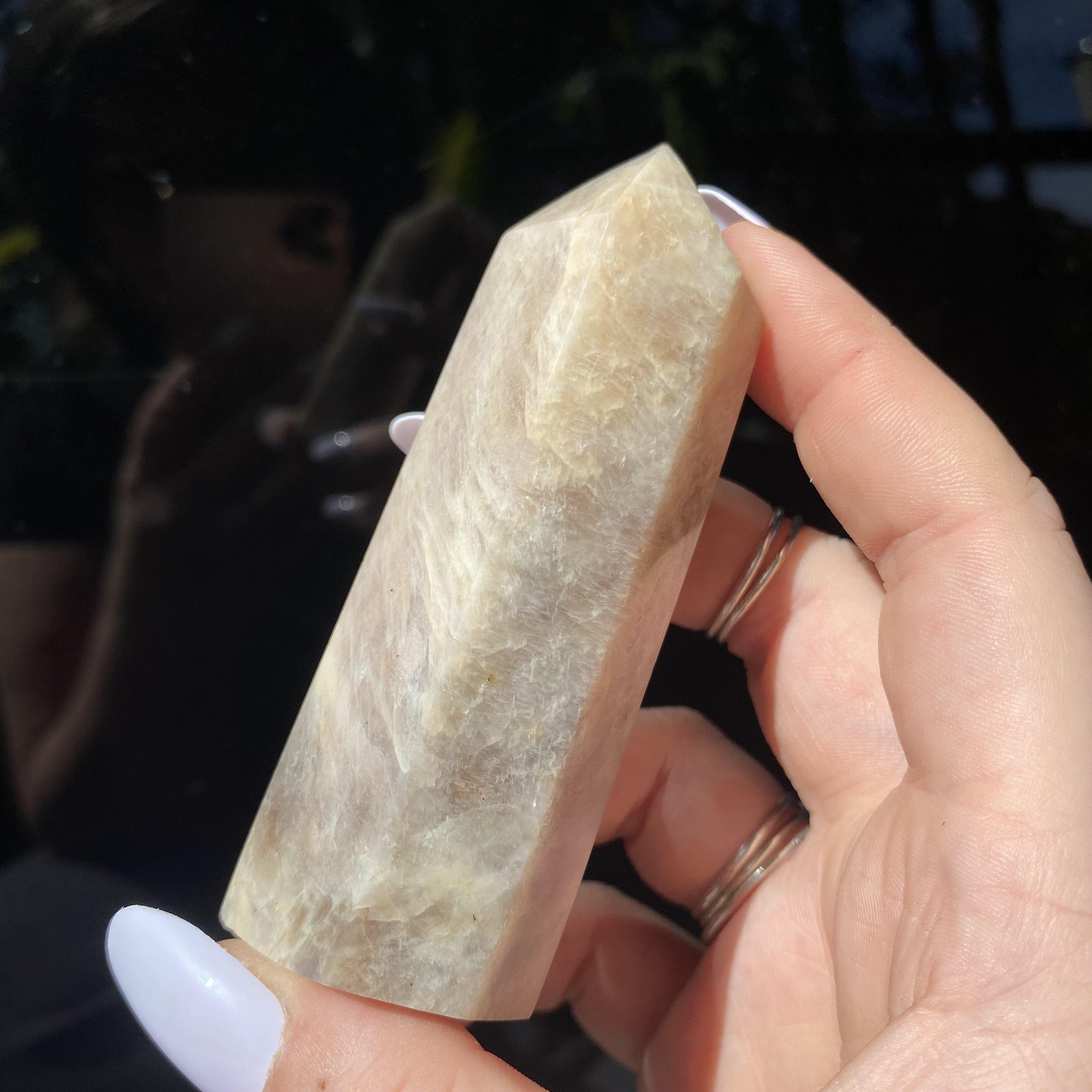 Peristerite Moonstone Point - Ruby's Minerals