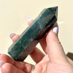 Load image into Gallery viewer, Moss Agate Point - Ruby&#39;s Minerals
