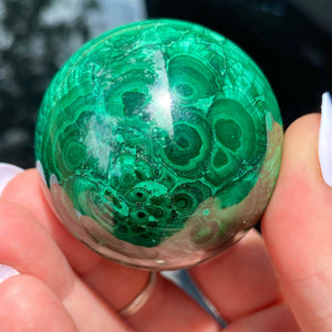 Malachite Sphere - Ruby's Minerals