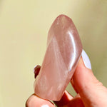 Load image into Gallery viewer, Rose Quartz Flame - Ruby&#39;s Minerals

