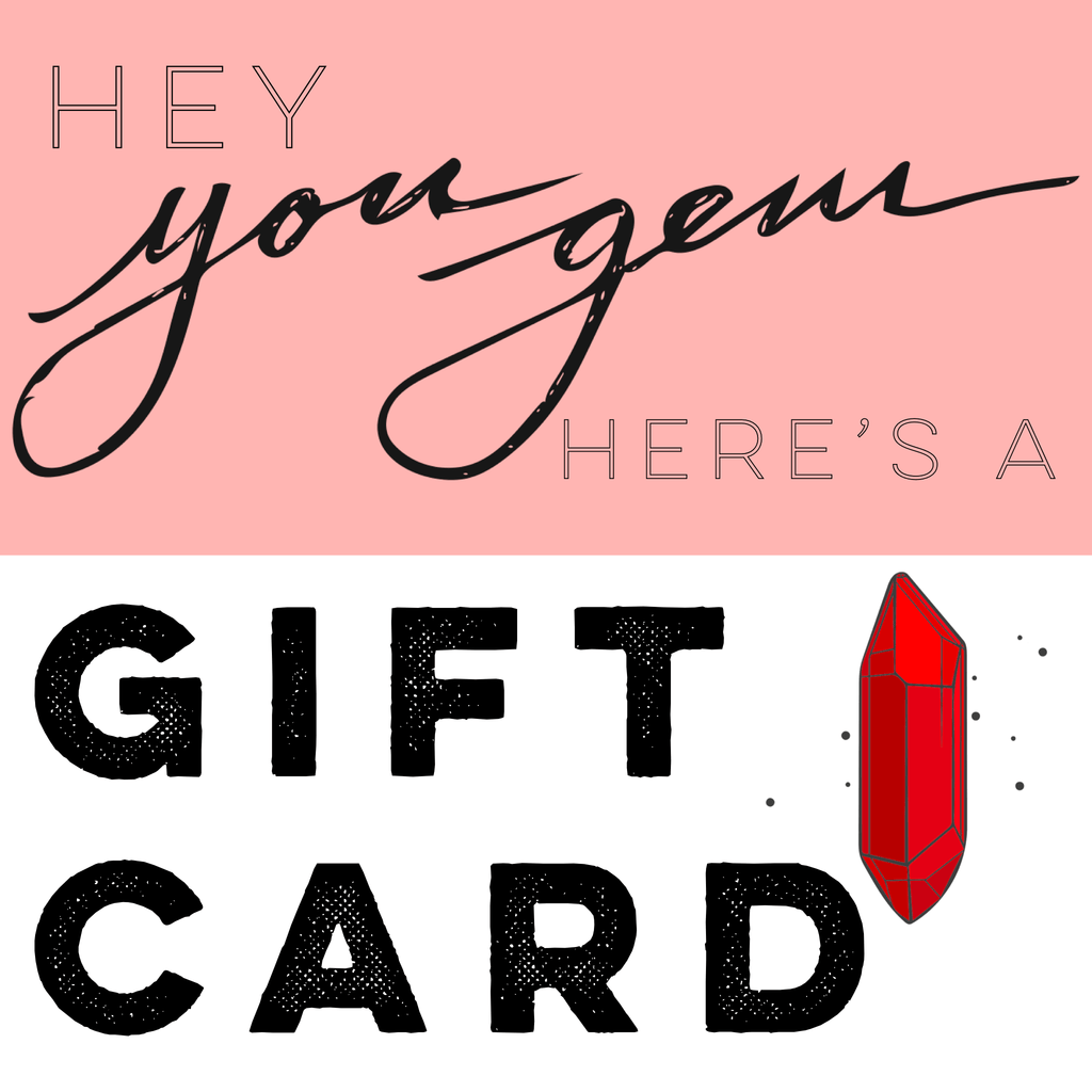 Gem Gift Card - Ruby's Minerals