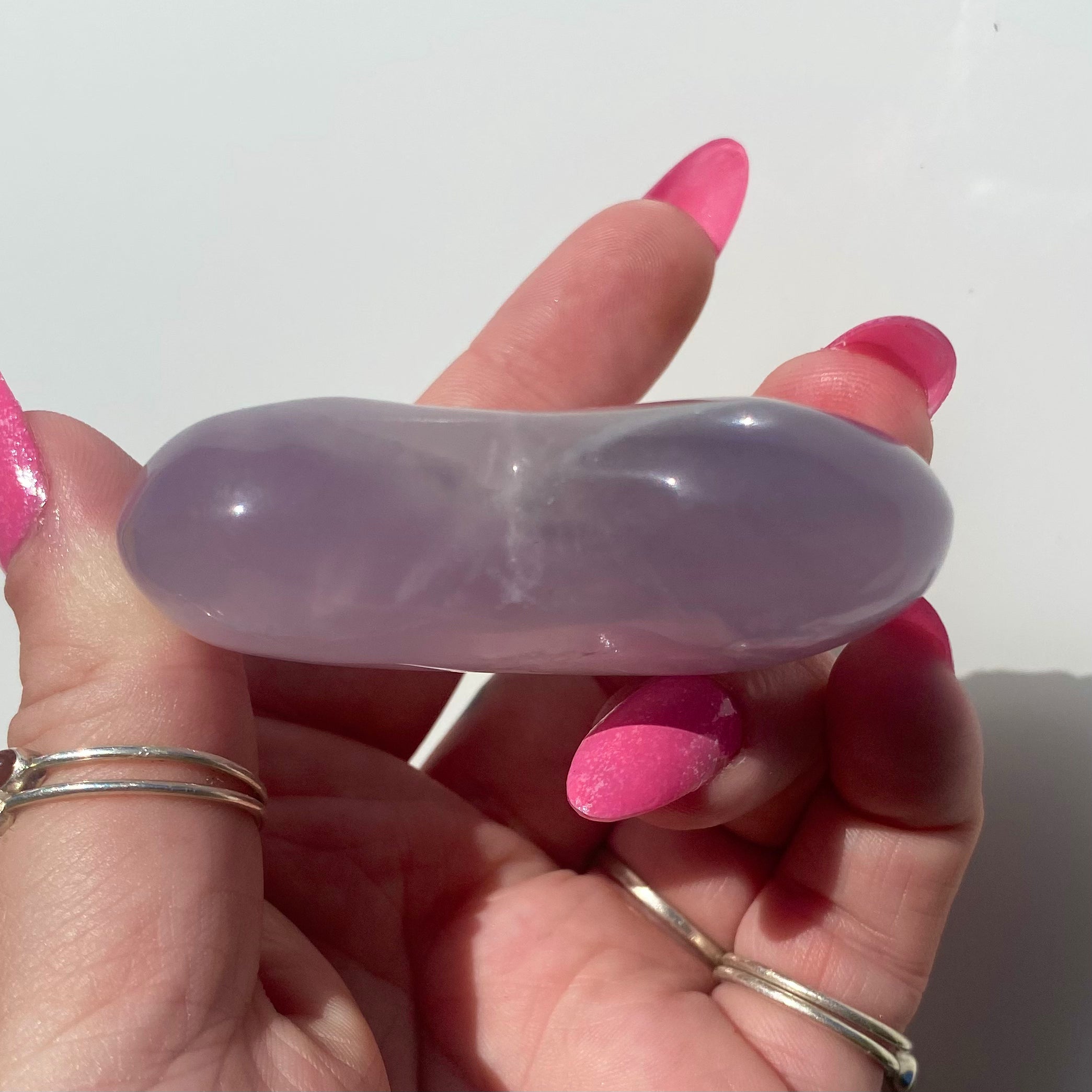 Lavender Fluorite Heart