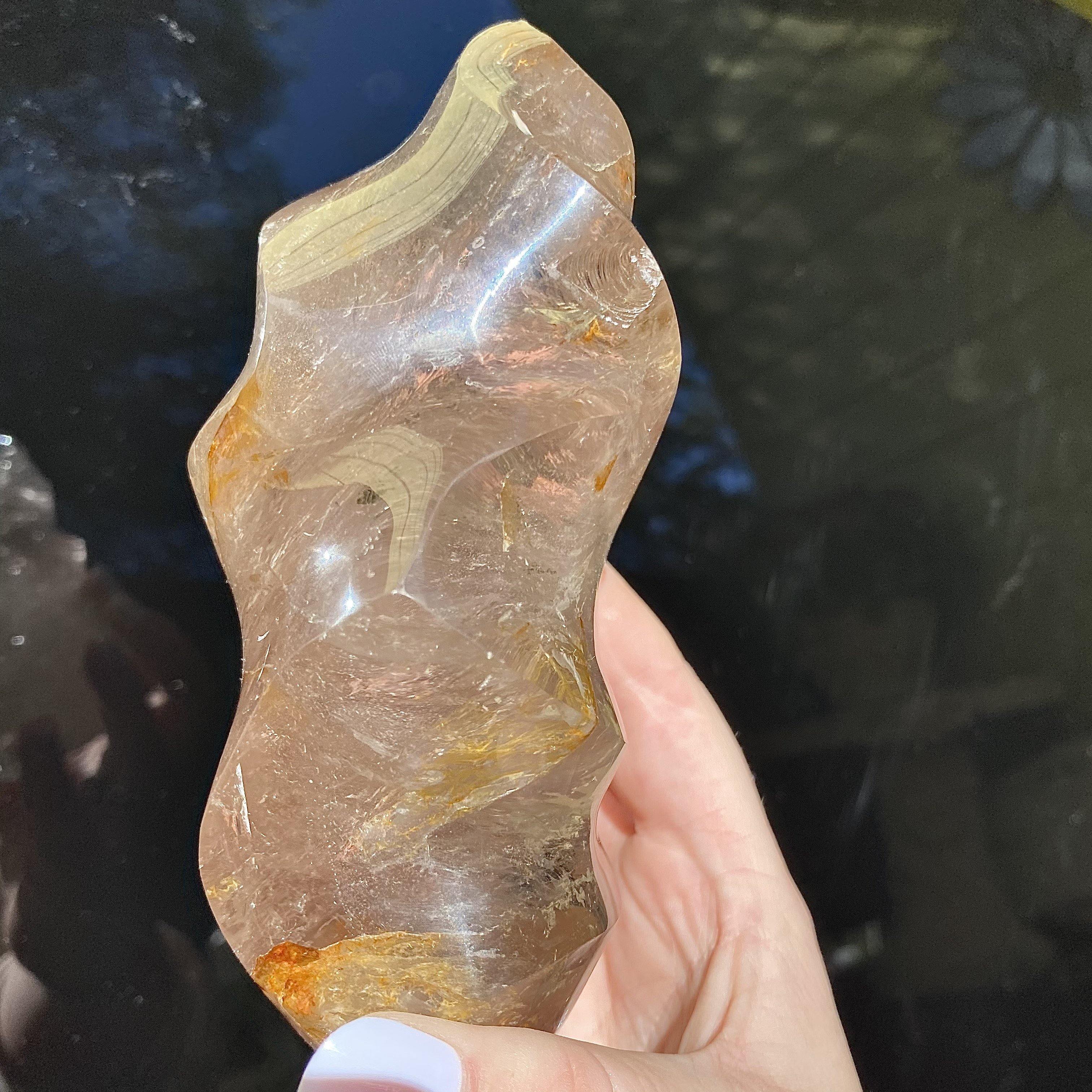 Smoky Quartz Flame - Ruby's Minerals