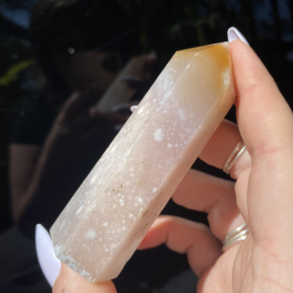 Flower Agate Point - Ruby's Minerals