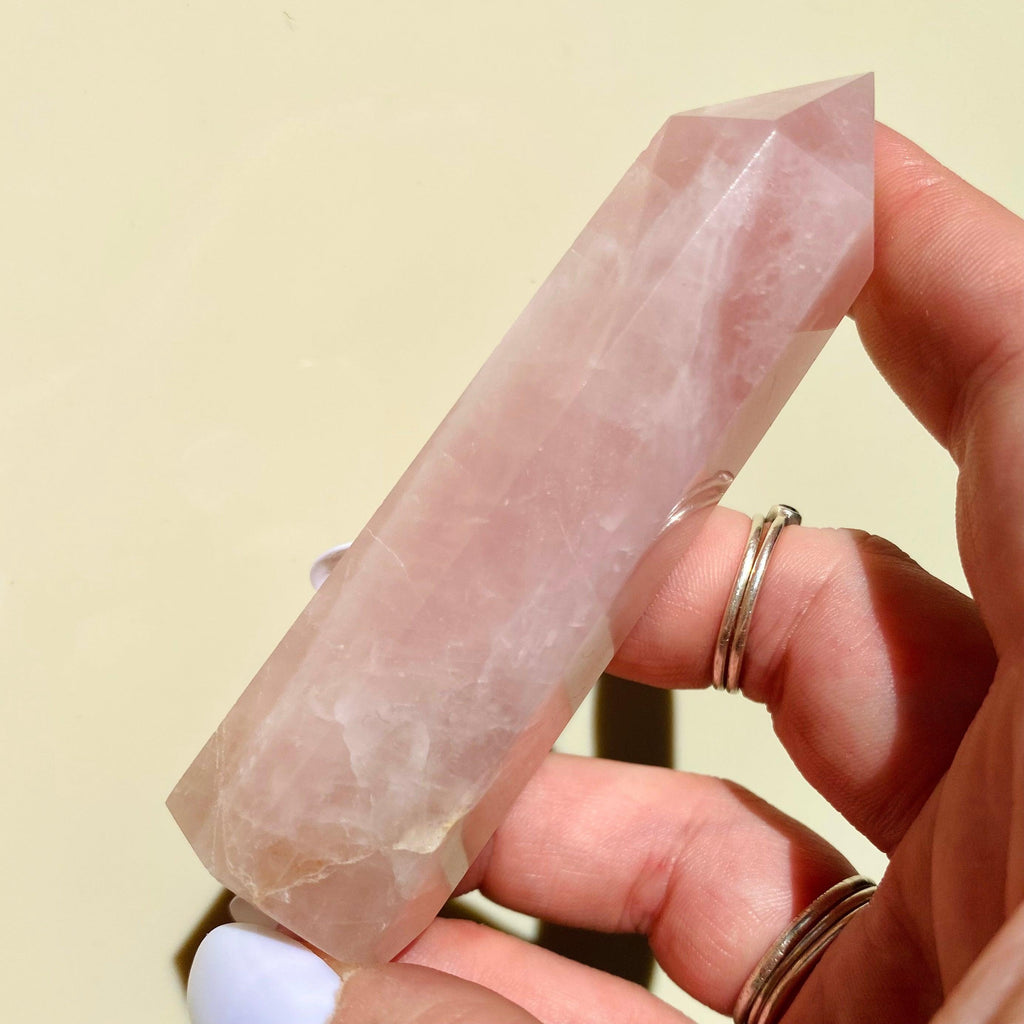 Rose Quartz Point - Ruby's Minerals