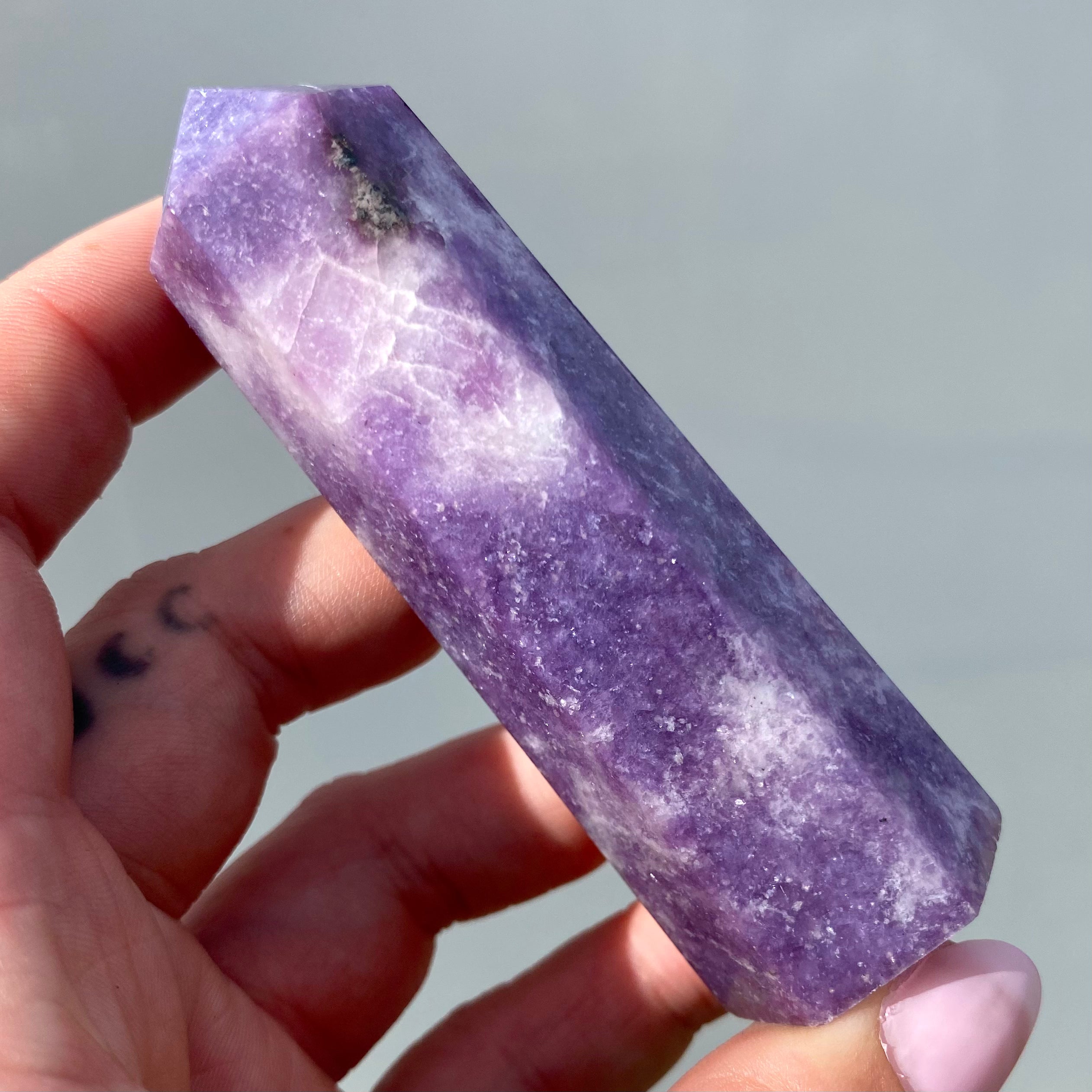 Lepidolite Point