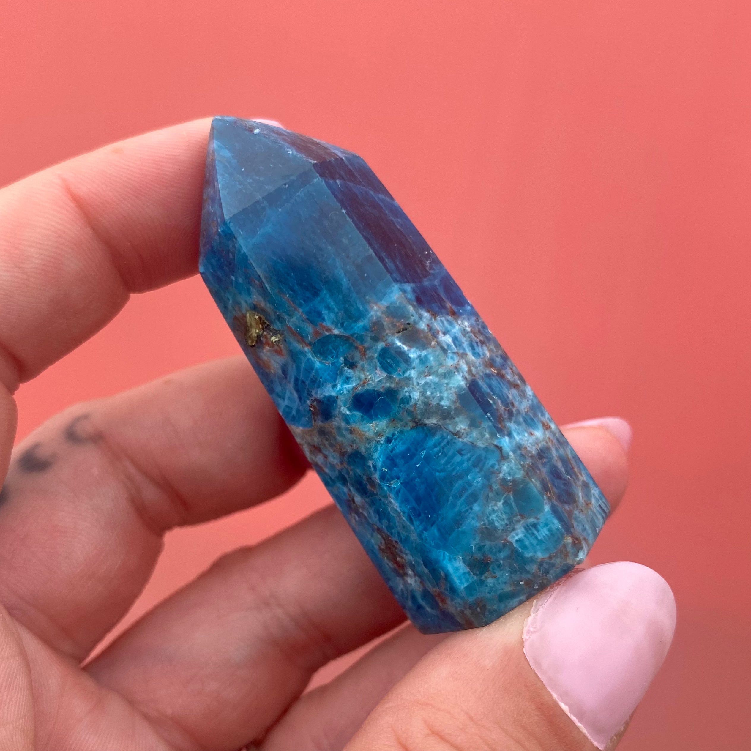 Blue Apatite Point