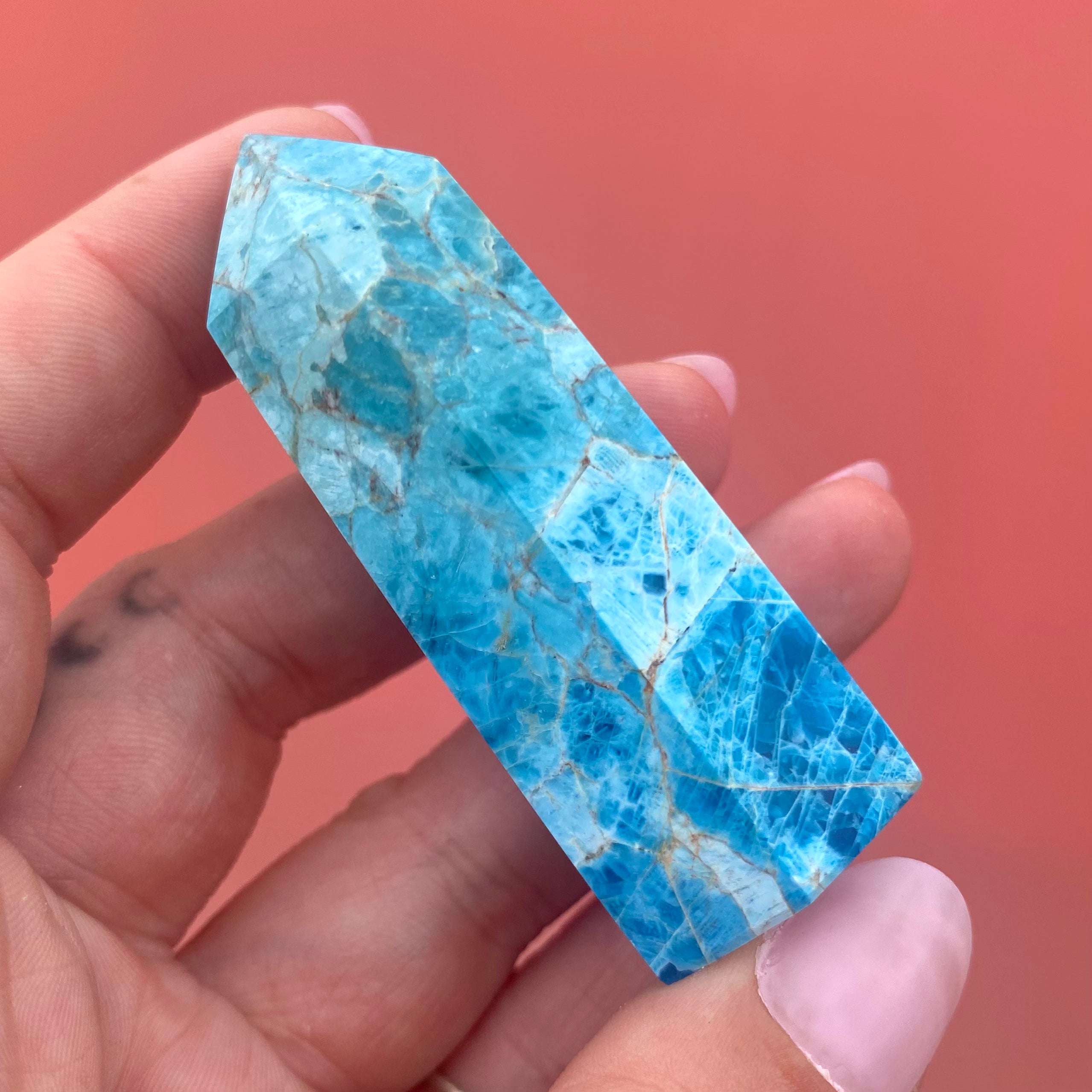 Blue Apatite Point