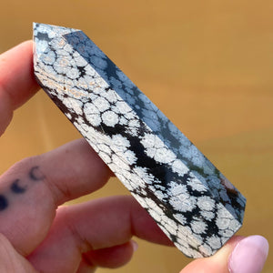 Snowflake Obsidian Point