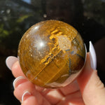Load image into Gallery viewer, Tigers Eye Sphere - Ruby&#39;s Minerals
