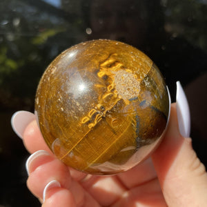 Tigers Eye Sphere - Ruby's Minerals