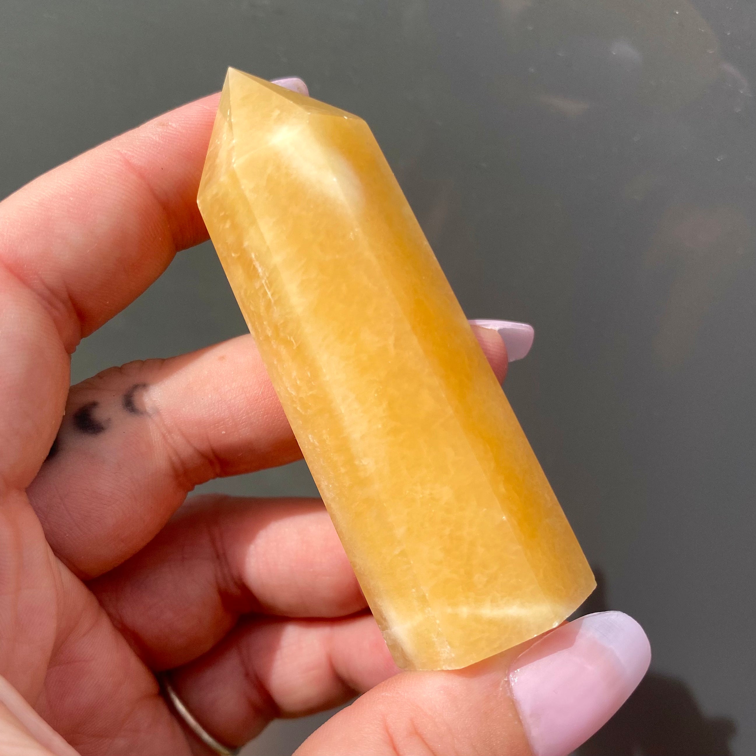 Yellow Calcite Point