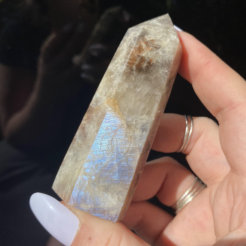 Peristerite Moonstone Point - Ruby's Minerals