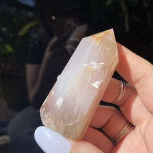 Flower Agate Point - Ruby's Minerals