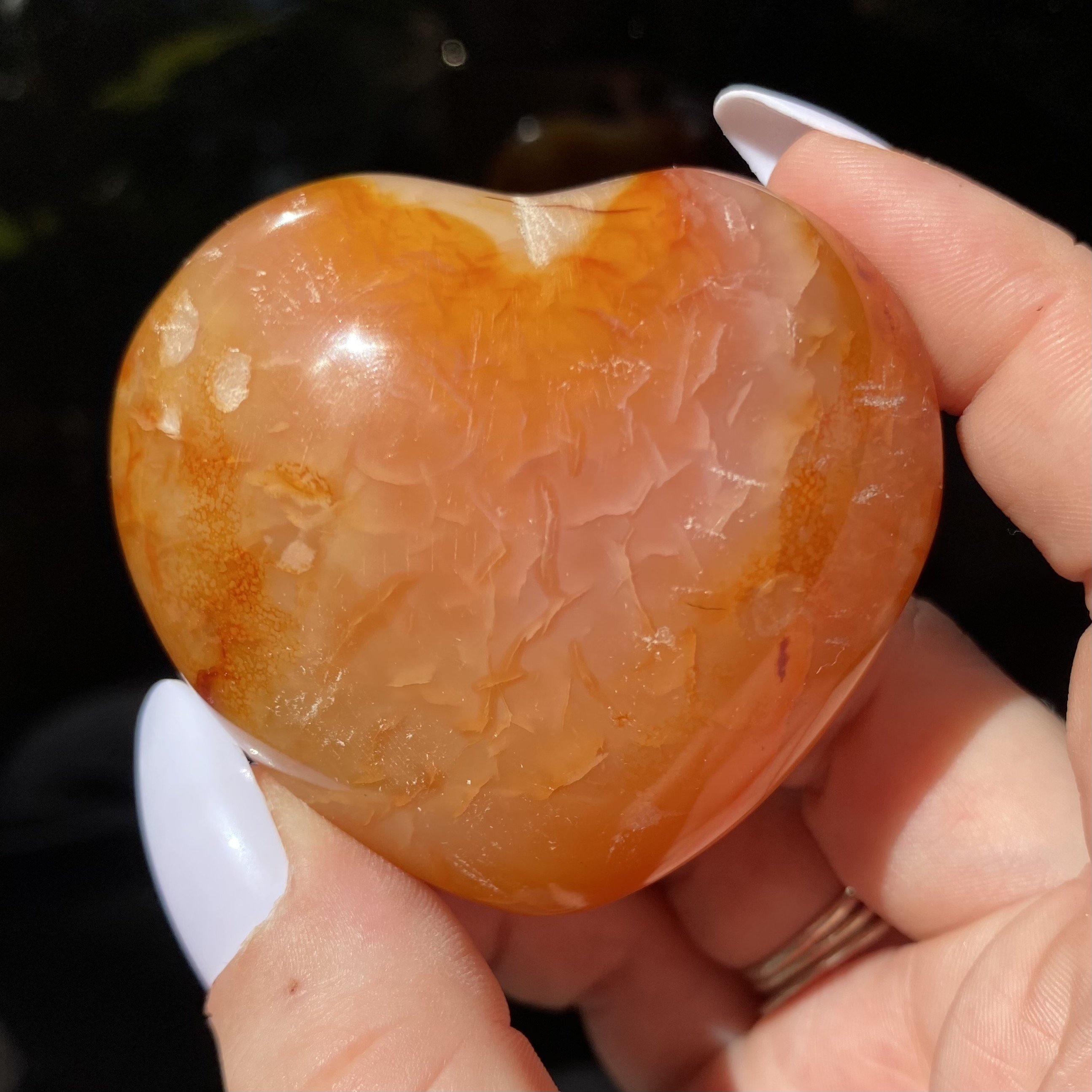 Carnelian Heart - Ruby's Minerals