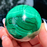 Load image into Gallery viewer, Malachite Sphere - Ruby&#39;s Minerals
