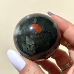 Load image into Gallery viewer, Bloodstone Sphere - Ruby&#39;s Minerals
