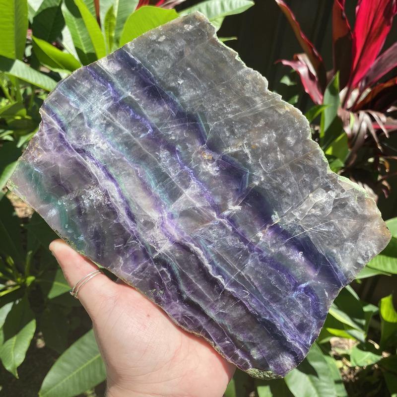 Rainbow Fluorite Slab - Ruby's Minerals