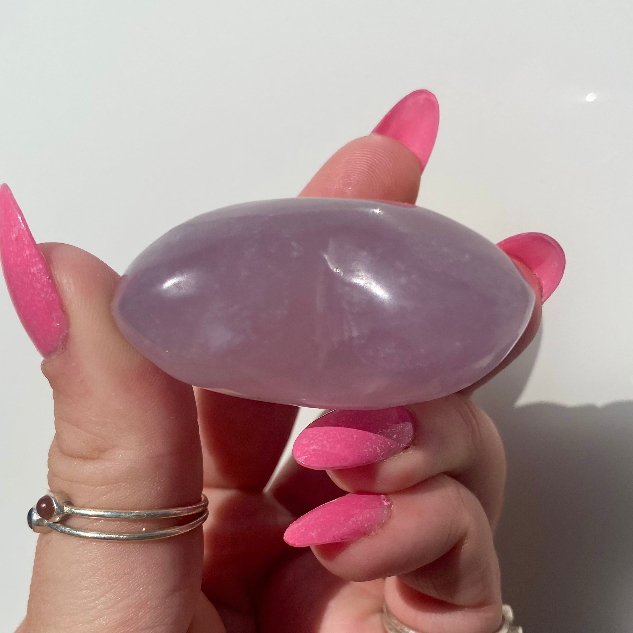 Lavender Fluorite Heart