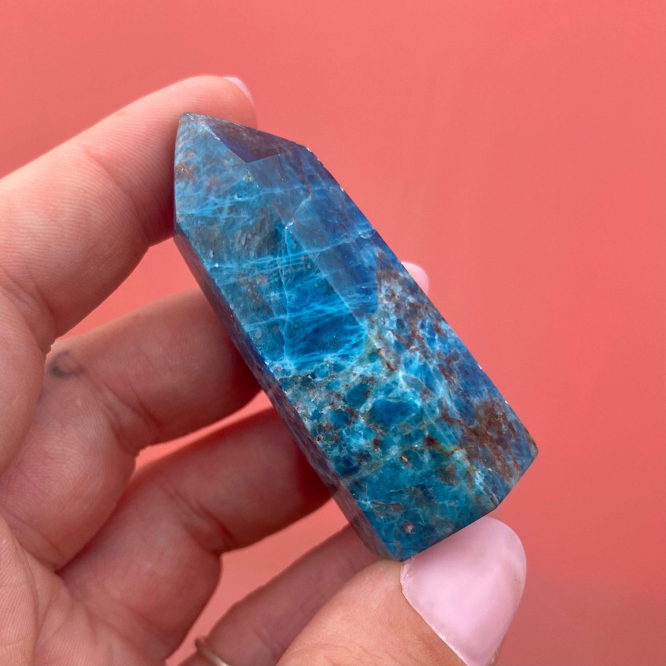 Blue Apatite Point