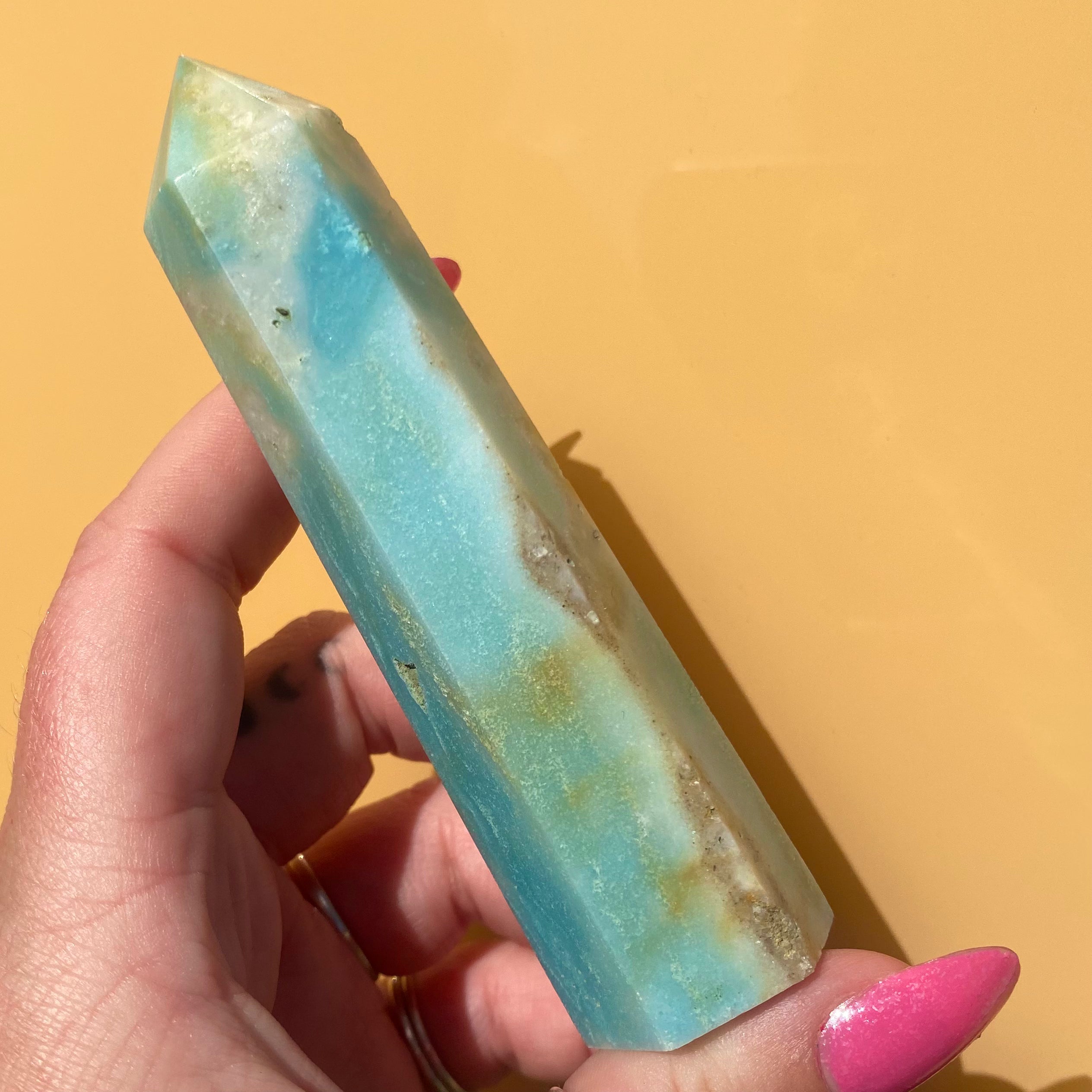 Blue Aragonite Point