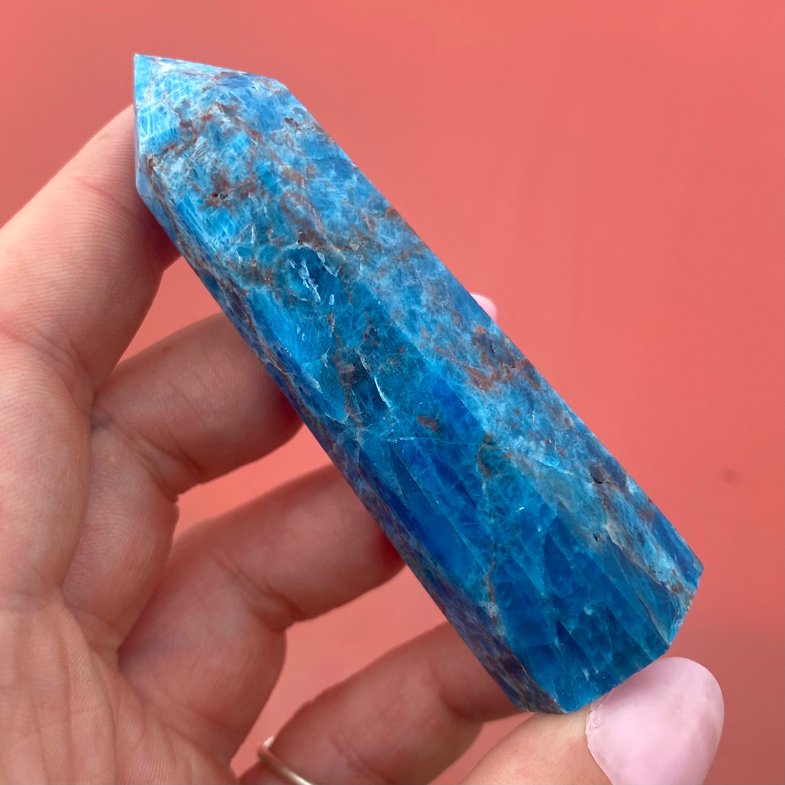 Blue Apatite Point