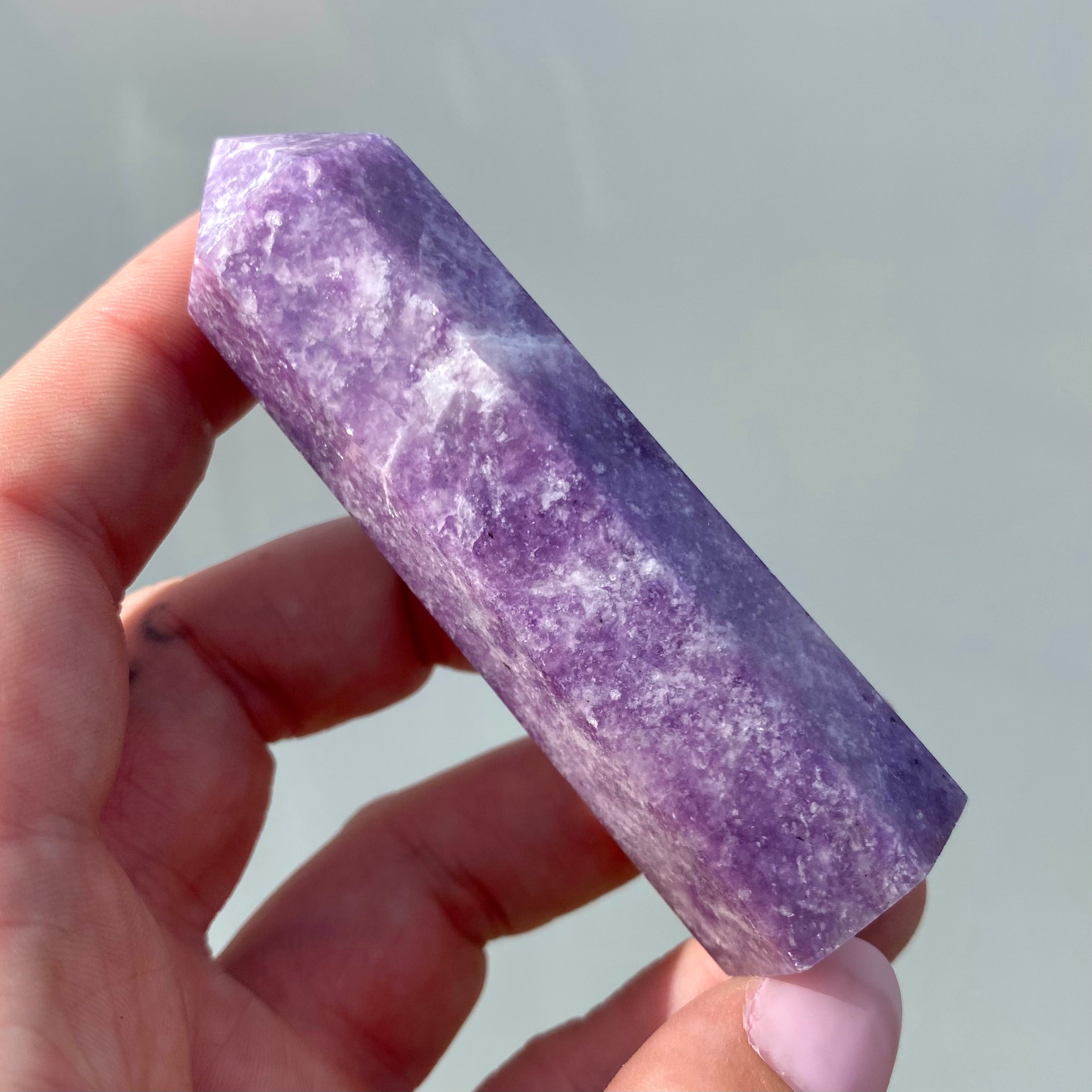 Lepidolite Point