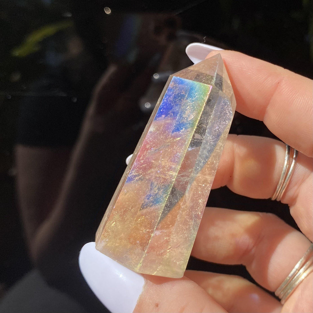 Angel Aura Quartz Point - Ruby's Minerals