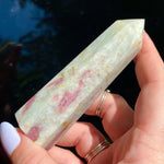 Load image into Gallery viewer, Pink Tourmalinated Quartz Point - Ruby&#39;s Minerals
