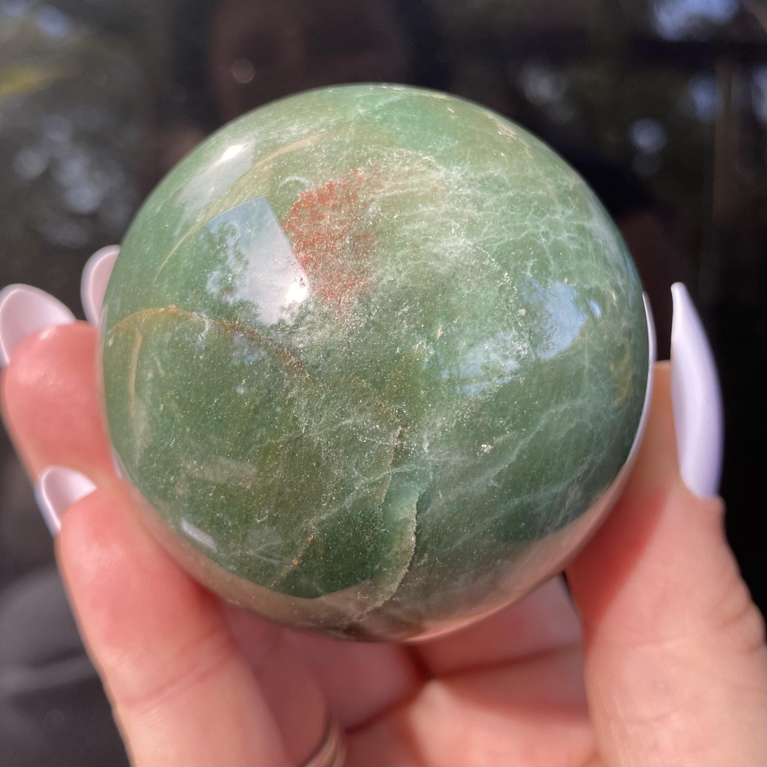 Aventurine Sphere - Ruby's Minerals